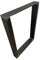 Homemetall 2 Stück Massive TISCHGESTELLE, Tischkufen für DIY Möbel wie Esstisch, Schreibtisch, Bistro | Vierkantprofil 80x40x2 | alle Größen | in Schwarz oder Industrieoptik | B500 x H720 Industrial
