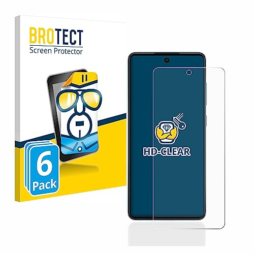 BROTECT 6 Stück Schutzfolie für Samsung Galaxy A52 5G Displayschutz Folie Made in Germany, Ultra-Klar