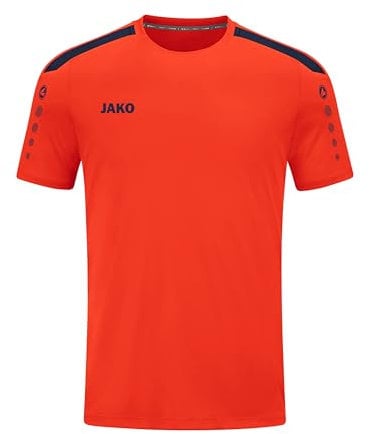 JAKO Kinder Trikot Power (Kurzarm), Flame/Marine, 164