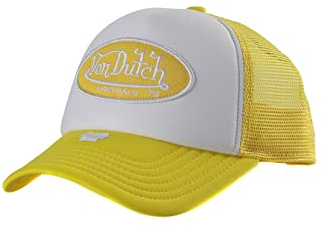 Von Dutch Trucker Cap Tampa White Yellow Weiss Gelb, Size:OneSize