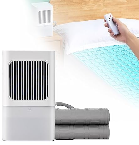 BrightFootBook 2023- Wassergekühlte Matratze mit Eismatten und Wärmeableitung - Ideal für heiße Schläfer und Nachtschweiß Verbessert die Schlafqualität durch Kühlung und Wärmeableitung,140×160cm