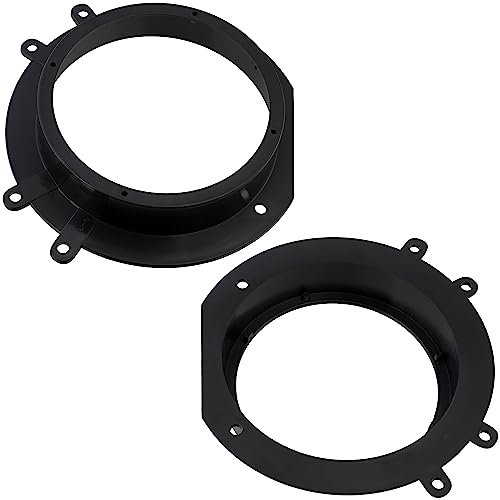 AERZETIX - C40955 - Lot de 2 Adaptateurs/supports pour haut-parleurs de voiture Ø165 mm - côté de montage portières avant - compatible avec Citroën Jumpy II, Fiat Scudo, Peugeot Expert