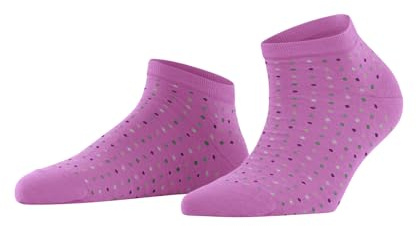 FALKE Damen Sneakersocken Multispot W Sn Baumwolle kurz gemustert 1 Paar, Rot Lipstick 8350, 35-38