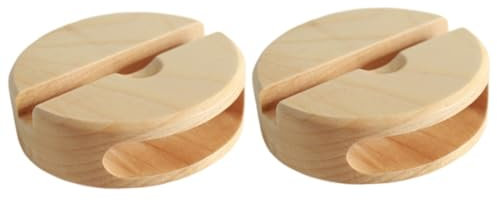 Hemobllo 2 Stücke Holz Desktop Ständer Handy Verstärker Lautsprecher Basis Amplifying Für Home Office