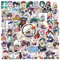 Anime Aufkleber,100 Stück Impact Aufkleber, Yuanshen Spiel Aufkleber, Wasserdichte Aufkleber, Vinyl Sticker für Laptop, Skateboard, Wasserflasche, Computer, Skate, Telefo