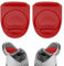 2pcs Replacement Stopper Compatible with Owala FreeSip 24oz 32oz, Water Bottle Top Lid Gasket Parts for Owala 19/24/32/40oz Water Bottle，Silicone Gasket Seal Bottle Cap Mouth Stopper Plug,Red