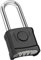 Diyife Cadenas Code 4 Chiffres, 52mm Extérieur Etanche, Robuste et Antivol, 8mm Loquet à Combinaison, Exterieur Serrure Porte de Garage, pour Jardins, Cours, Clôture, Casier - Noir, Long