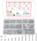 870 Stück M3 Schrauben Set, Linsenkopfschrauben Muttern und Unterlegscheiben Set, Kreuzschlitzschrauben mit Muttern, Gewindeschrauben Maschinenschrauben und Muttern Sortiment Kit (Silber 870 M3)