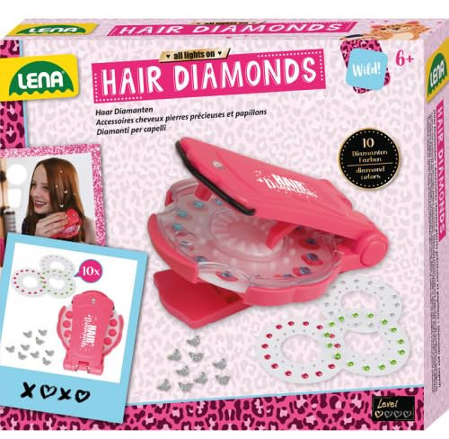 Lena 42709 Hair Diamonds, Faltschachtel, Mehrfarbig
