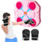 TWSOUL 2024 Upgraded Music Boxing Machine Bluetooth Smart LED Box Maschine,Interaktiver wandmontierter Trainer,Elektronische Box Wall Maschine mit Musik Stressabbau Übung für Kinder (Bluetooth, Pink)