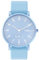 Dayllon Herrenuhren Minimalistisch Ultra Dünn Wasserdicht Mode Dressy Armbanduhr für Männer Business Casual Luxus Quarz Analog Uhr(Blau Weiß)
