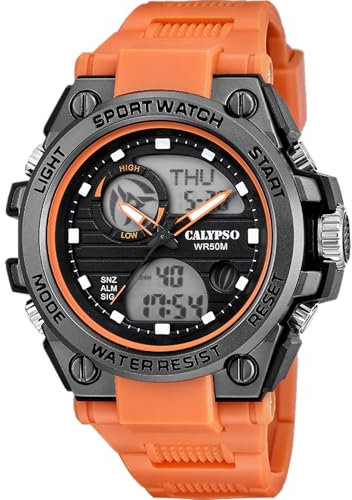 Calypso Uhr Für Herren K5854/2 Street Style Grau Silikon Case Band