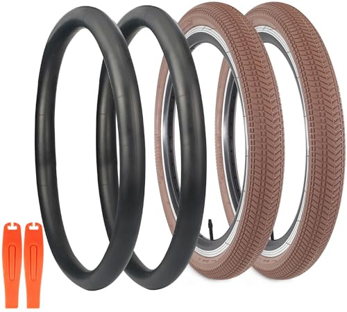 WEEROCK 20 Zoll Fahrradreifen 20 x 2,125 mit Schläuchen, Faltbarer Ersatzreifen, 2er-Pack Fahrradreifen für BMX, MTB, Kinderfahrrad, Dreirad, Cruiser Fahrrad