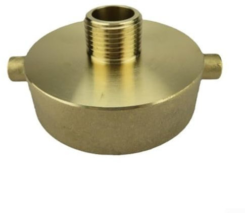 1 adaptador de manguera de hidrante de incendios, accesorio de latón para boca de incendios de 2-1/2 pulgadas NST (NH) hembra x 3/4 pulgadas GHT accesorio de manguera de jardín (A)