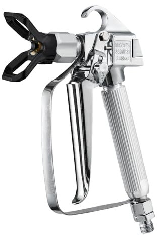 VEVOR Pistola Pulverizadora de Pintura Sin Aire de Alta Presión de 3600 PSI con Boquilla 517, Junta Giratoria con Filtros, Aguja de Limpieza y Cepillo, Pistola para Máquina Pulverizadora sin Aire