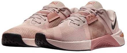 Nike Women's Metcon 10 Workout Shoes, Silt Red/Black/Particle Pink, 3