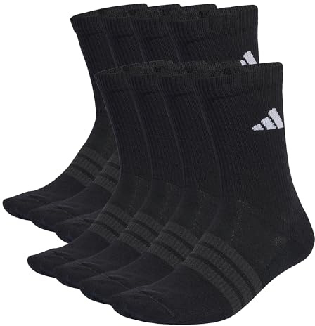 adidas Unisex Essentials Cushioned Crew Sock 10pp Socken (1er Pack)