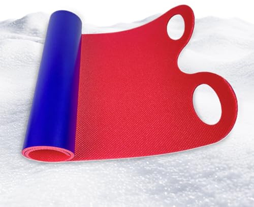 Huxibai Strandrodel - Schneeteppich Schlitten - Weiche Dicke Aufrollbare Gleitmatte Für Outdoor Aktivitäten Auf Grasstrand Im Garten Für Schule Und Wintersport
