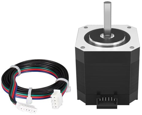 Bosiyrggrl 42 Schrittmotor-Treiber D-Achse Gleichstrommotor 1,8 Grad 2A 2-Phasen-Hybrid 4-Leiter für 3D-Drucker-Motorbauteile