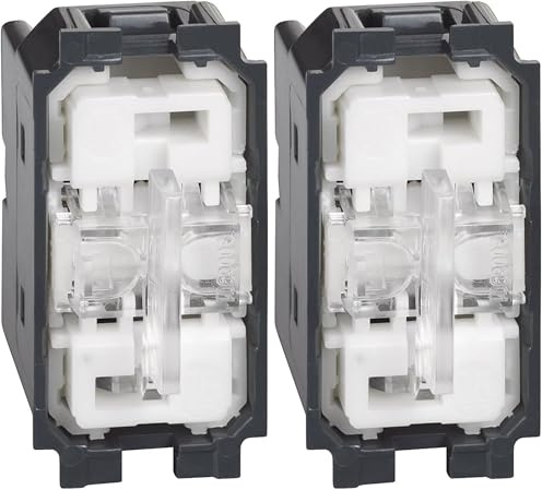 Bticino SK4027F Commutatore a Doppio Tasto 1-0-2, Non Illuminabile, Serie Livign Now, 1P 10 AX, 250 Va.c., 1 Modulo (Confezione da 2)