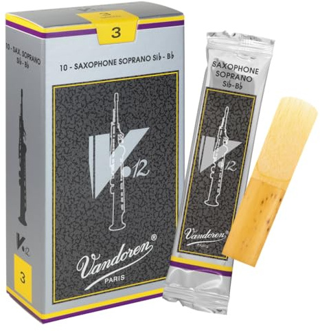 Vandoren SR603 Soprano Sax V.12 Reeds Strength 3; Box of 10