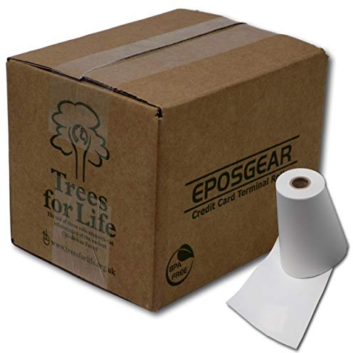 EPOSGEAR® 57mm x 30mm 57x30 Thermal Paper Till Cash Register Credit Card PDQ Swipe Chip and Pin Machine Receipt Printer Rolls - BPA Free - Compatible with Ingenico, Verifone and More (20)