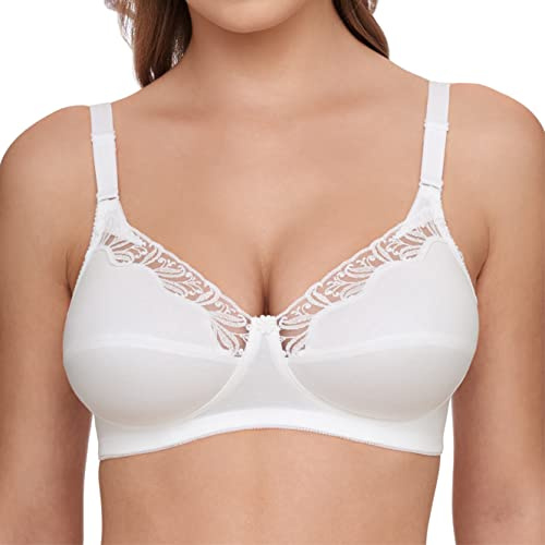 SUSA BH ohne Bügel Topsy , Blickdichter BH mit nahtlos vorgeformten Cups , Gemoldeter BH mit kleiner Blume , Idealer Atmungsaktivität & hoher Stabilität