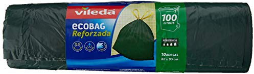Vileda 120220 - Bolsas de Basura con autocierre Reforzada, 100 l (10 Unidades)