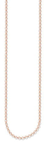 Thomas Sabo Damen-Erbskette 925 Silber teilvergoldet 70 cm - KE1219-415-12-M