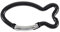 Karabiner SCHWARZ in Fischform Schlüsselanhänger, 1 Stück