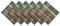 DII Holiday Kitchen and Table Decor Quadratisches Servietten-Set aus Weihnachtstuch, Baumwolle, Dunkelgrün kariert, 18 x 18 (Set of 6), 6