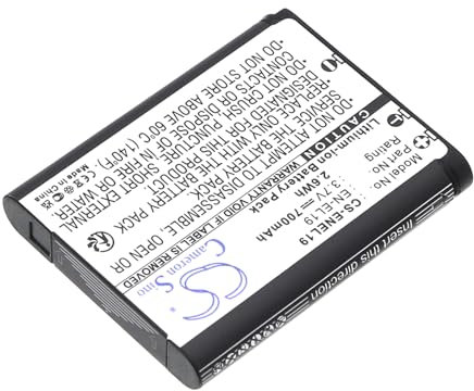 VINTRONS Li-ion BATTERY Pack Fits NIKON Coolpix S6400, Coolpix S2600, Coolpix S3100, Coolpix S4200, Coolpix S4300