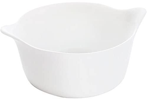 Luminarc - Ramequin rond Blanc Smart Cuisine Carine 250°C - Verre Innovant - Léger et Extra-Résistant - Nettoyage Facile - Fabrication en France - Dimensions 11 cm