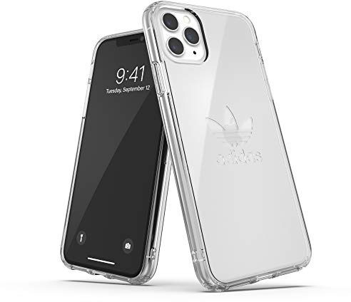 adidas Originals Compatible with iPhone 11 Pro Max Case, Large Logo Print, Transparent Protective Mobile Phone Case - Transparent