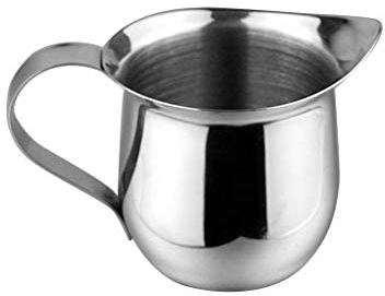 JHFF - Bricco per latte in acciaio INOX, 1.5 litri, perfetto per cappuccino e latte, lavabile in lavastoviglie, argento