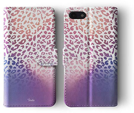 Tirita Wallet Leather Flip Phone Case Compatible with iPhone 11 Pro PRINTED GLITTER, NOT REAL GLITTER Ombre Animal Print Leopard Cheetah Snake Skin