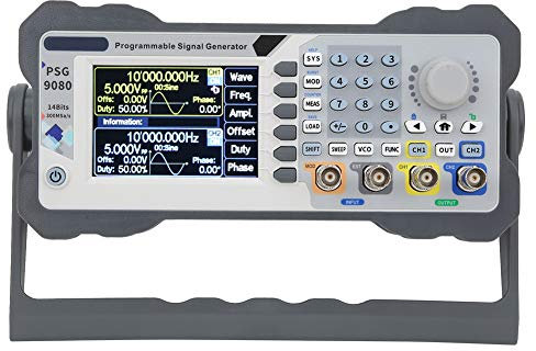 Generador de Señales de Doble Canal Programable PSG9080 80MHz con Modulación y Rendimiento Estable para Uso en Laboratorio (EU Plug 220v)