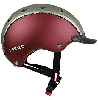 Casco Kinder REIT-, Fahrrad- und Skihelm Choice Turnier Dark red/Olive matt S (52-56cm)