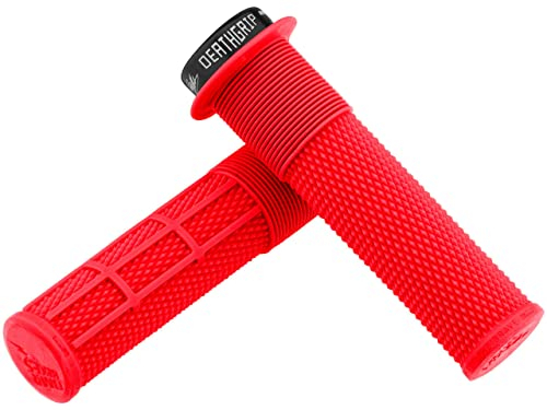 DMR Brendog DeathGrip Fahrradgriffe für Mountainbike, MTB, Rot (dick)