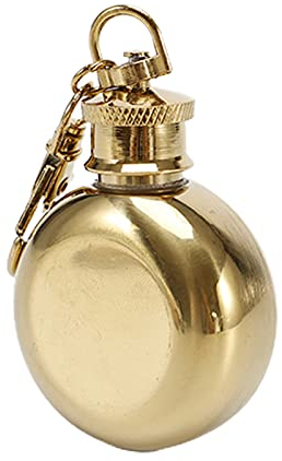 Benoon 28ml Stainless Steel Hip Flask with Keychains Travel Bottle Wine Flask for Office