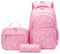 Daisy-Flower Print School Bag Backpack and Lunch Bag Set for Teens Girls Boys Bansusu Bookbag Travel Rucksack
