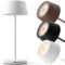 charlique® LED Tischlampe kabellos (weiß) - Dinner Light 34 cm - Akku Tischleuchte mit USB, für innen und außen, warmes Licht - wetterfest für Balkon, Terrasse & Garten