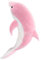 Oshhni Giocattolo di Animali di Peluche di Delfino, Giocattolo di Peluche di Delfino di Peluche per la Decorazione, Rosa 70 cm