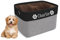 TEAYASON Personalised Dog Toy Box Storage Basket Bin with Handles, Custom Pet's Name Collapsible Food Storage Box, Storage Basket for Organizing Dog Toys, Clothes and Accessories (Black)