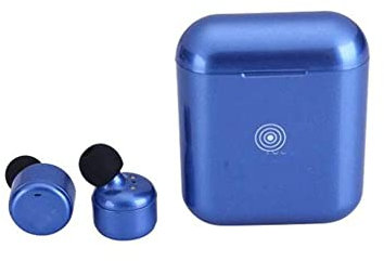 QESTO ACT Sporte Wireless Earbuds Bluetooth 4.2 In-Ear Earphones with Charging Case and Built-in Microphones Easy-pair Sweatproof Mini Touch Control Earbuds Hours(Blue)(Blue)