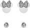 Disney Minnie Mouse Kinder Ohrringe, Edelstahl, Zirkonkristall, Disney Schmuck fur Mädchen