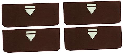 DOITOOL 4 Stück Treppenmatte Für Zu Hause Tritt Teppich Reflektierende Treppenstufe Treppenteppich Mit Leuchtender Treppenteppich Polyester (Polyester) Scheinen Saugfähige Unterlage
