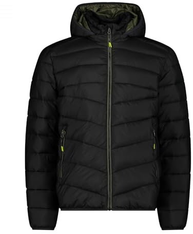 CMP Man Jacket Snaps Hood Ripstop Melange 33K1597M