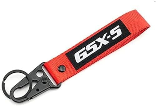 NOLLAM Porte-clés brodé de moto passt pour Suzuki GSX-S 125, 750, 1000, 1000GT, GSX-S750, GSX-S1000 - Noir - Homme - Enthusiastes de moto, propriétaires de Suzuki GSX-S