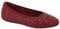 Skechers Damen Cleo 2.0-Glitzy Daze Ballerinas, Rot/Ausflug, einfarbig (Getaway Solids), 39.5 EU